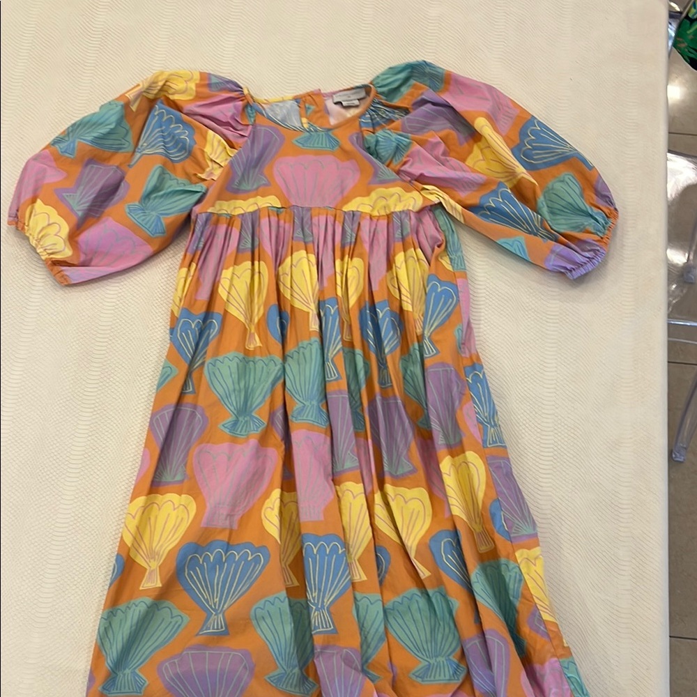 Colorful Shell Print Dress